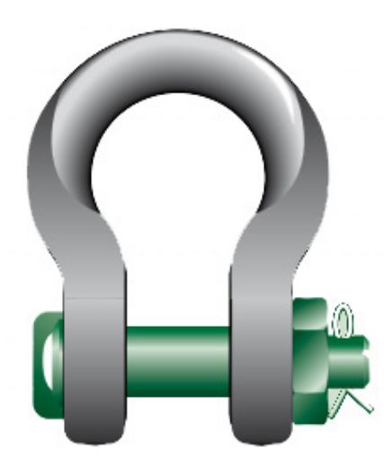 2 -11/16" Van Beest® P-6033 Wide Body Sling Shackles | 75 Ton