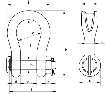 4-11/32" Van Beest® P-6033 Wide Body Sling Shackles | 200 Ton