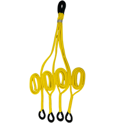 HMPE Warehouse 5/8" LPX 12 Strand Polyester Hollow Braid Adjustable 4 Legged Sling for Pad Mount Transformers 6'-8'